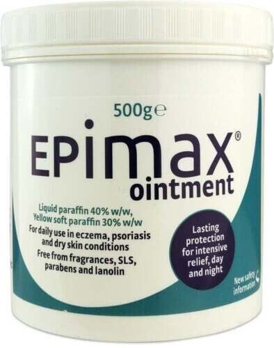 Epimax Ointment for Dry Skin 500g - for Dry Skin/Eczema/Dermatitis/Moisturiser