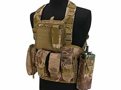 DLP Tactical RRV Chest Rig MOLLE Vest in Urban Serpent camo with four pouches