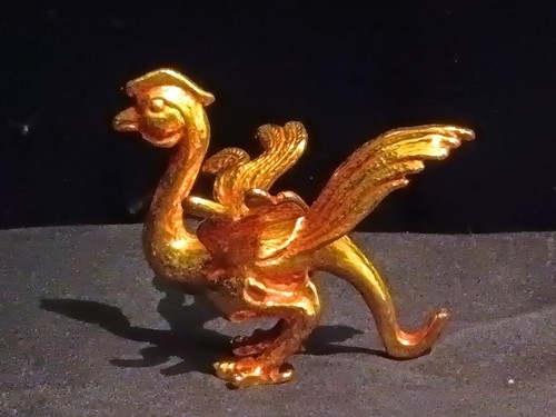 Lovely Chinese Copper W/Gilt Hand Made *Phoenix* Statue II023