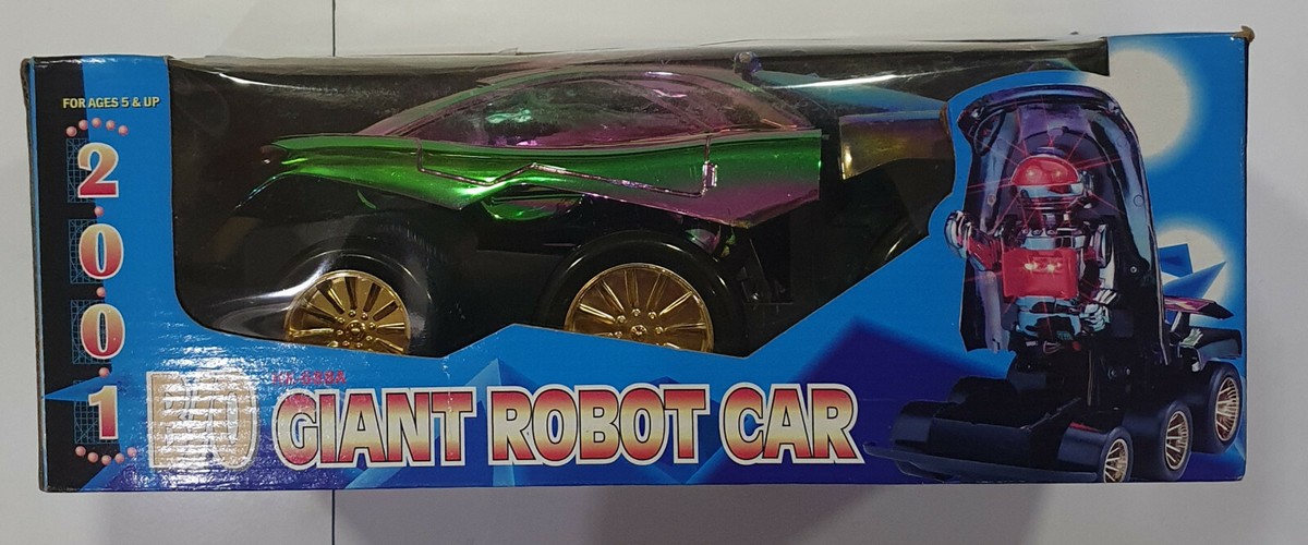 Vintage 90s GIANT ROBOT CAR TRANSFORMABLE ROBOT HO-KAI TOYS UNUSED
