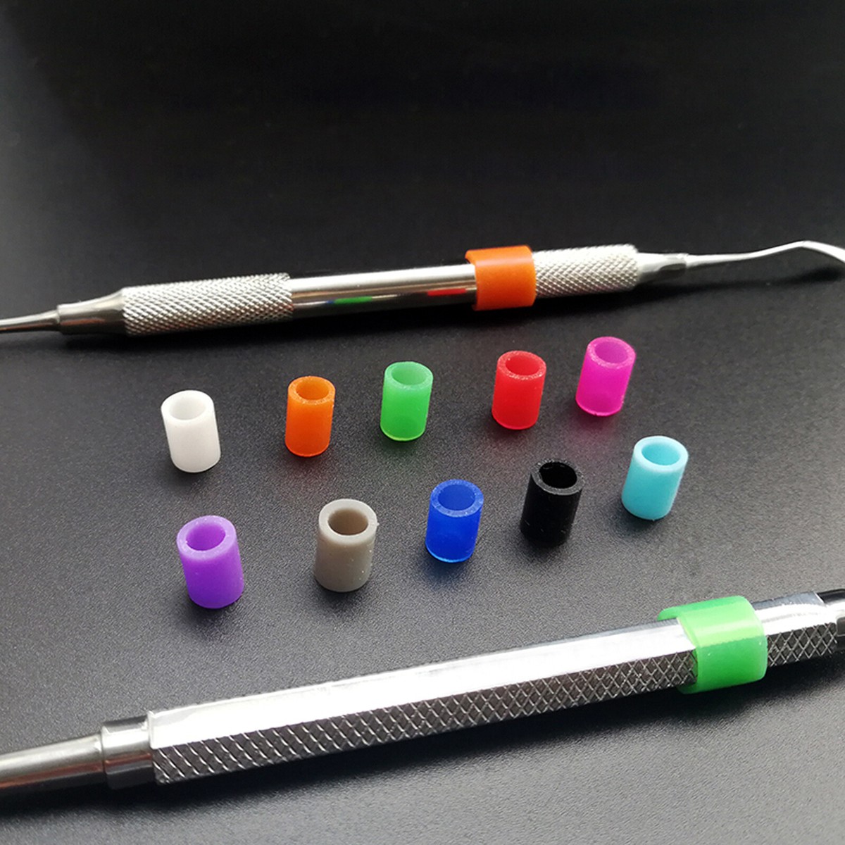 Silicone Instruments Rings Universal Bond Dental Dental Silicone Color Code Rings – 100 Per Box ...