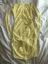 No brand Yellow Off Shoulder Dress