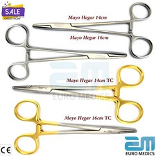 MAYO HEGAR NEEDLE HOLDER FORCEPS TC 14cm , 16cm ARTERY PIERCING VETERINARY Tools