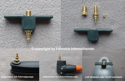 VENTIL ADAPTER VENTILZIEHER FR MAJONI FENDER BOOT FAHRRADPUMPE  AUTOREIFENPUMPE | eBay.de