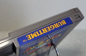 BurgerTime NES Vintage Nintendo with Manual Tested & Working Video Game Clean