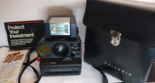 1981 Polaroid PRONTO Land Camera Sonar One Step With ITT Magic Flash and Case