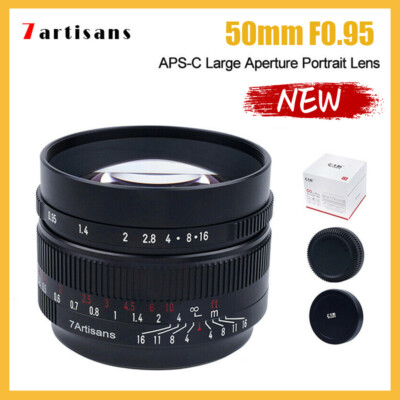 7artisans 50mm APS-C Portrait MF Lens for Canon Nikon Sony Fuji M43  Camera