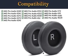 Earpads  For AKG K550 K551 K552 K55 Headphone earmuffs Ear Pads Cushions