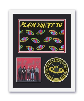Plain White T's Autographed Signed 11x14 Framed CD Photo Parallel Universe ACOA