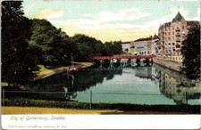 Gothenburg Sweden Scenic European Canal City Skyline UDB Postcard