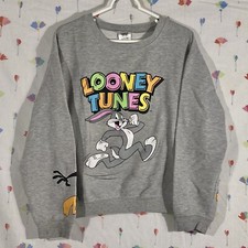 Looney Tunes - Bugs Bunny, Tweety, Daffy Duck Pullover Sweatshirt Youth Size L