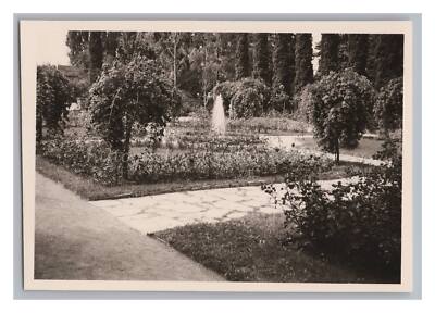 Überlingen - Fountain in the Park - Old Photo 1950s
