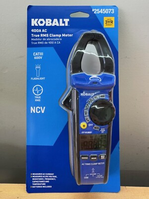 NEW Kobalt Digital Display Clamp Meter Multimeter 400 Amp 600V - Model: DT-9180D