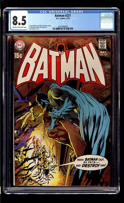 Batman #221 1970 CGC 8.5 VF+ C/OW High Definition Scans** | eBay