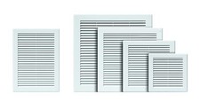 White Air Vent Grille Flat Ventilation Duct Cover High Quality Louvre Screen