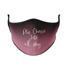 New Black  Pink BALLET DANCE PLIE CHASE JETE ALL DAY Face Cover Adult S/M