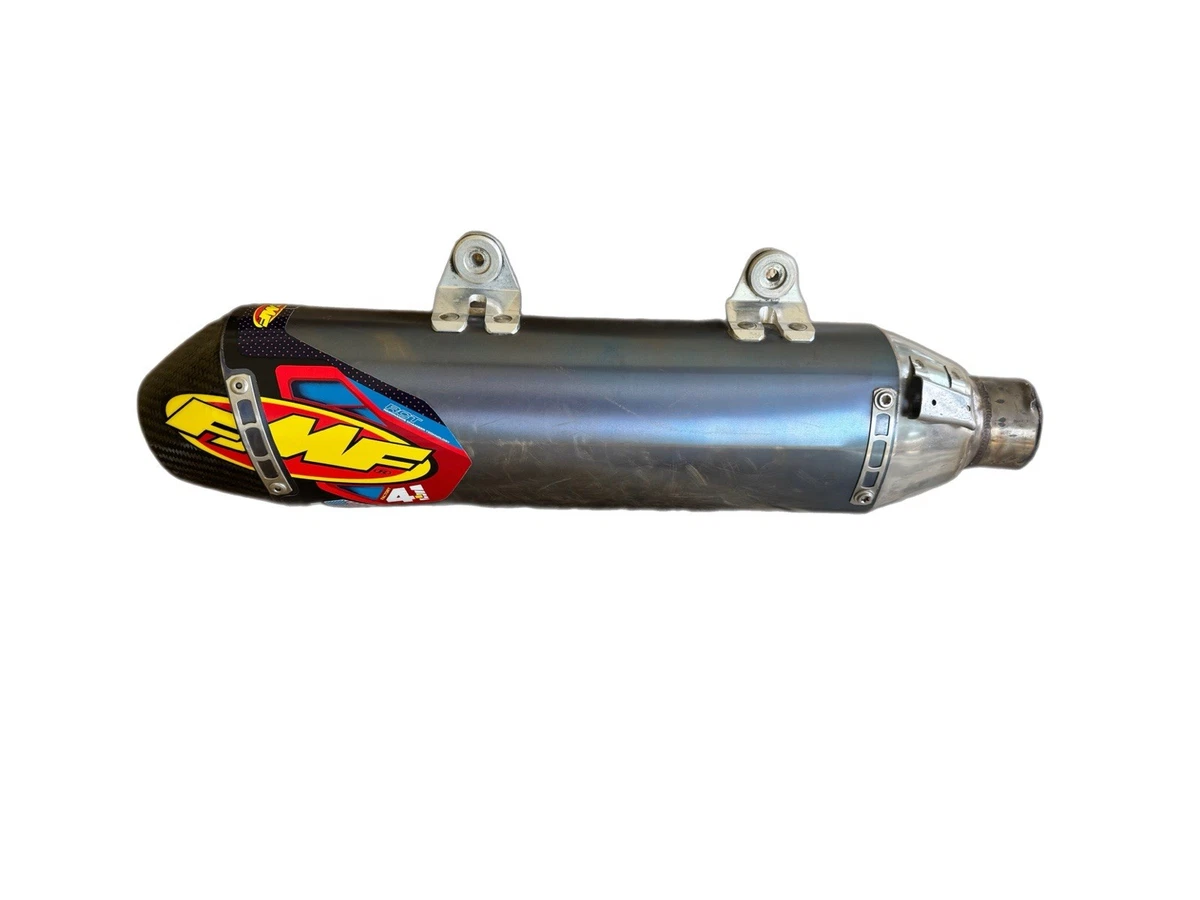 Titanium Blue FMF Racing Motorcycle Silencers, Mufflers and
