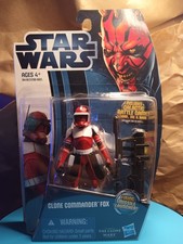 star wars clone commander fox CW18 3.75 scale hasbro 2012