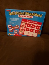 Lakeshore Magnetic Phonics Word Building Board Short Vowel Words 72 Magnets EUC