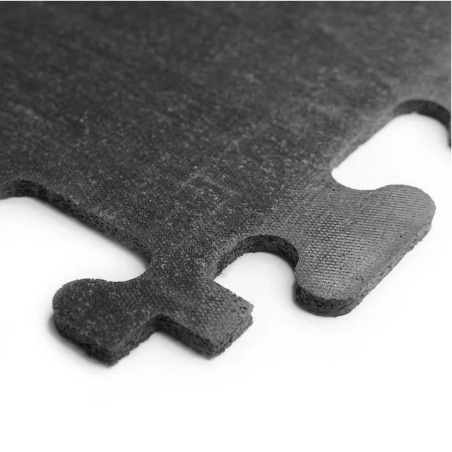 FANMATS 12" W x 12 pulgadas L x 0,25 pulgadas T Enclavamiento Goma Gimnasio Piso Azulejo 12 pies cuadrados Foto 3 de 4