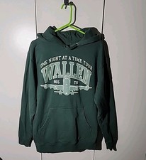 MORGAN WALLEN One Night At A Time World Tour Green Hoodie Size M MEDIUM NICE