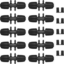 Moocci 10 Pcs 1/2 Inch to 1/4 Inch Drip Irrigation Fittings - Barbed Reducing
