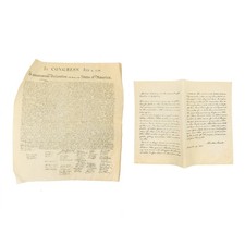 Lot of 2 Gettysburg Address  Declaration of Independence Reproductions