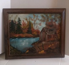 Framed Canvas Painting Signed By Donna rick