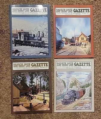 Narrow Gauge & Short Line Gazette Railroad Magazine 2011, 2010 Lot Of 4