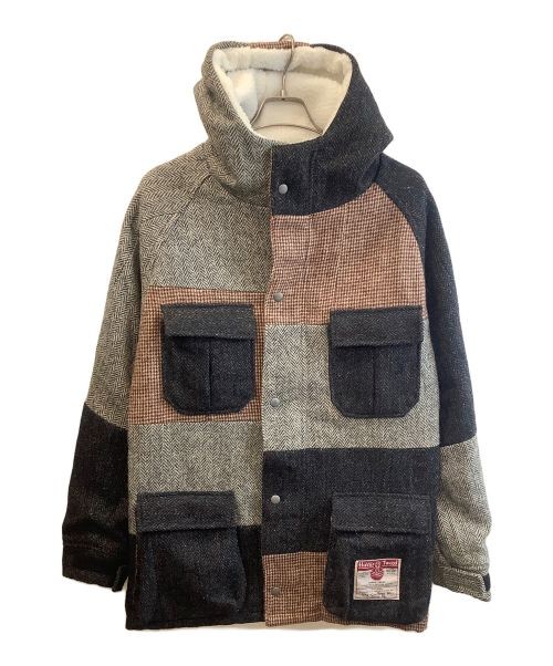 Harris Tweed                    patchwork coat Mu… - image 1