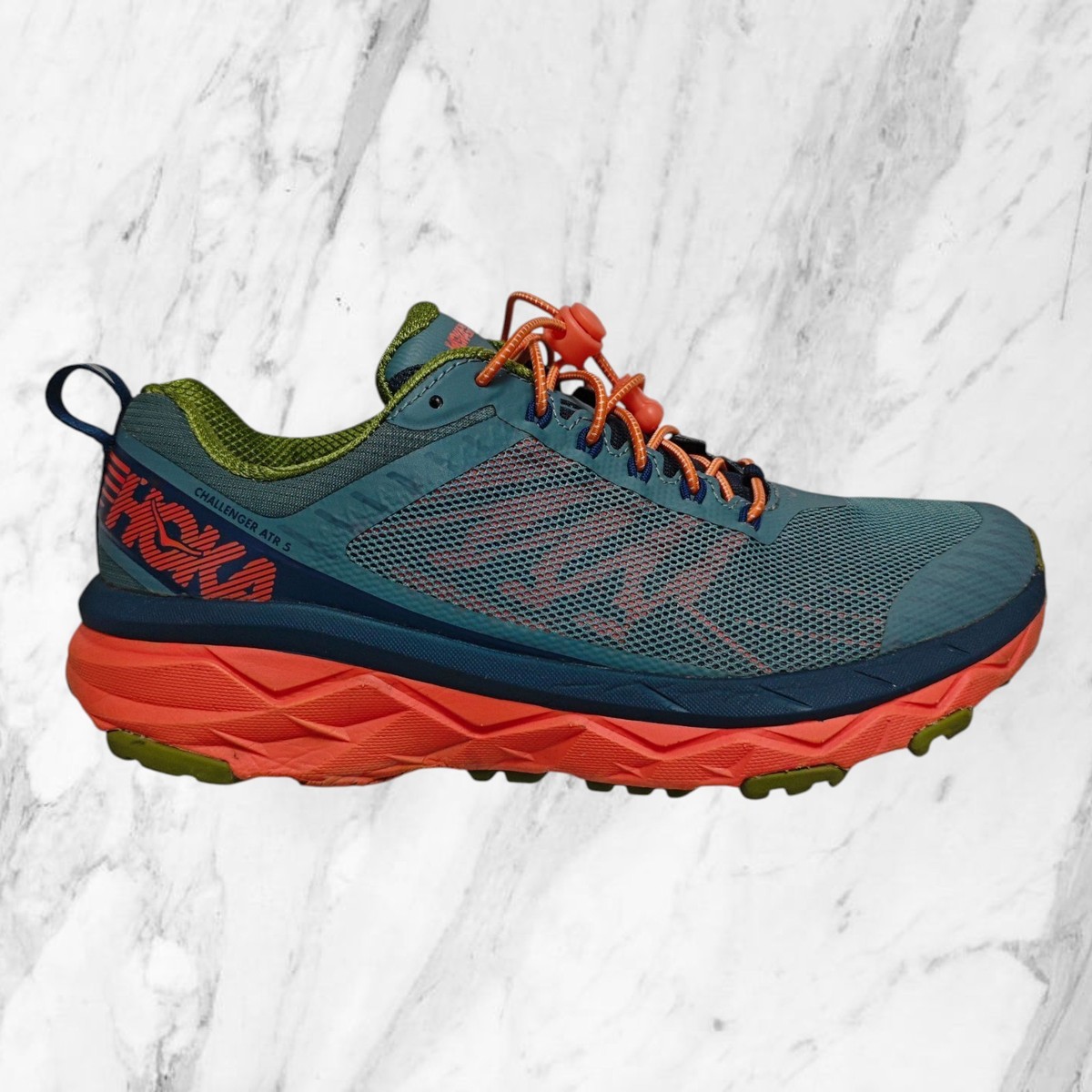 Hoka Challenger Atr Men's Shoes Trail Running Blue Orange Size