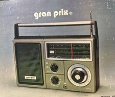 RADIO PORTATILE vintage Gran Prix multi banda Fm/AM/TV1/TV2/WB