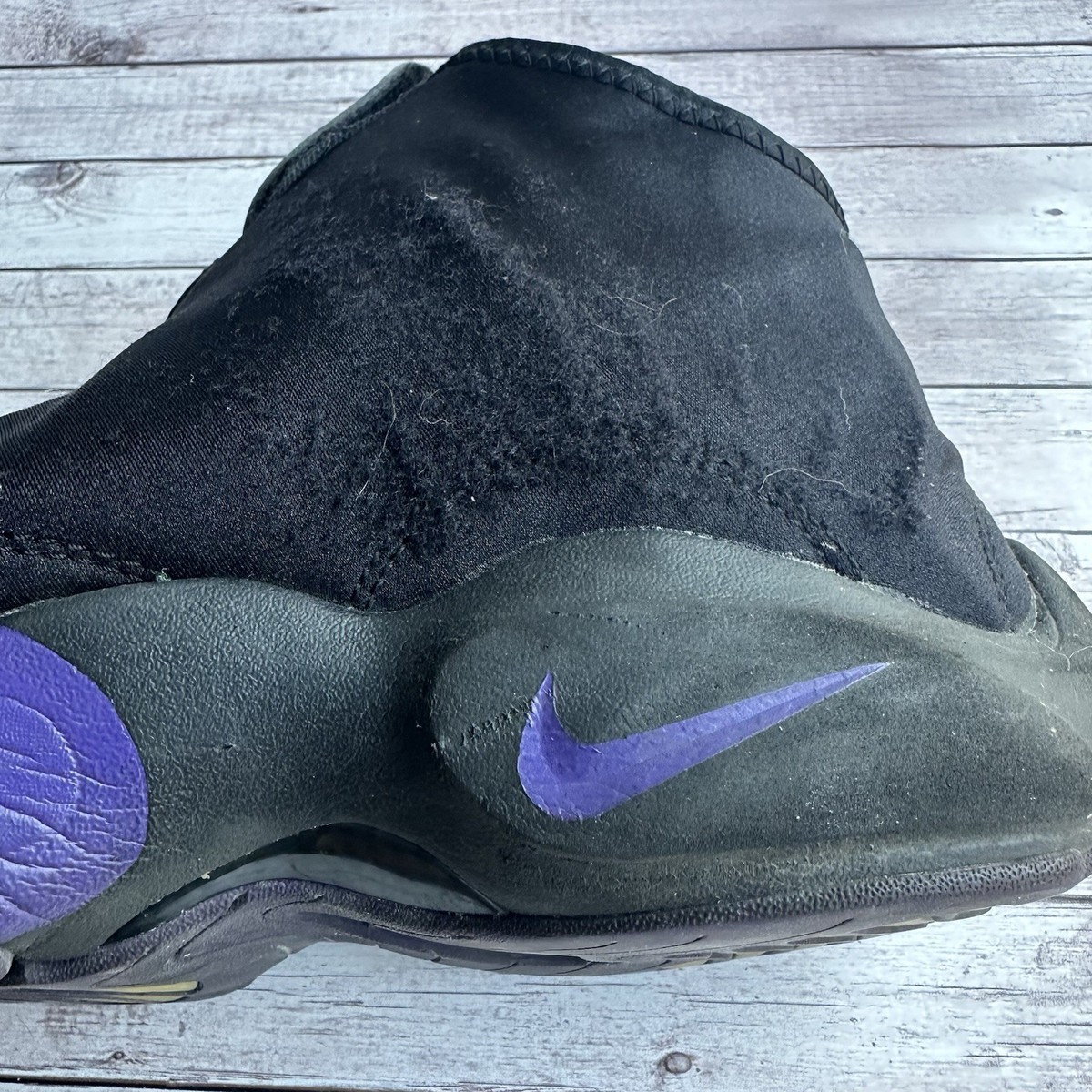 Nike Men\'s Air Zoom Flight Glove Lakers Black and Purple Shoes Size 13 Nike Air Zoom Flight The Glove Lakers for Sale  main image 3