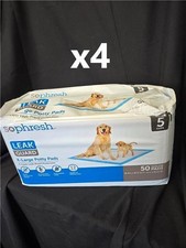 = Lot of 4 Sophresh Potty Pads Dog XL 6 Layer 50 Per Box Holds 5 Cups NEW