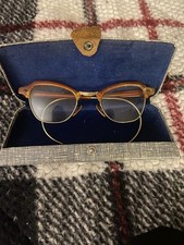Vintage /Retro 1960  s Era Gold Rimmed Cat Eye Glasses