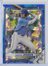 2021 Bowman Draft 1st Chrome Sapphire Prospect Refractor #BDC-106 Carter Jensen