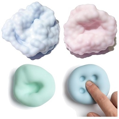Stressball Erwachsene 4 Stück Trauben Squishy Silikon Anti Stress Spielzeug T...