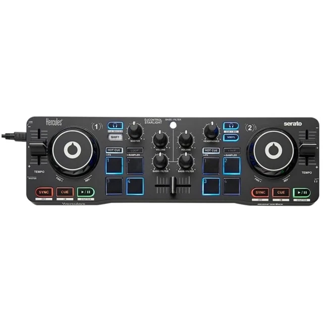 DJControl Starlight USB DJ Contrôleur avec Serato DJ Lite