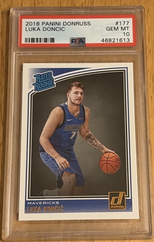 Luka Doncic 🏀 2018-19 Panini Donruss Rated Rookies #177 (RC) 🔥 PSA 10 Gem Mint