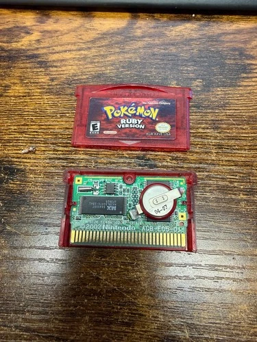 [Nintendo GameBoy Advance] Pokémon: Ruby Version (2003) - Authentic, DRY BATTERY
