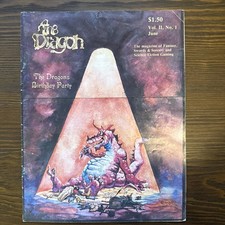 TSR The Dragon Magazine June 1977 Vol 2 No 1 Dungeons  Dragons Fantasy Games