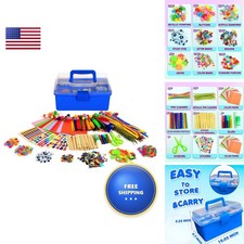 YITOHOP Arts and Crafts Kit -1000+ pcs Carrying Travel Box