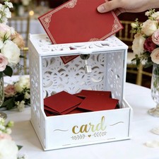 Wedding Card Box Reusable Elegant Keepsake Storage Card Receiving Box Decoration