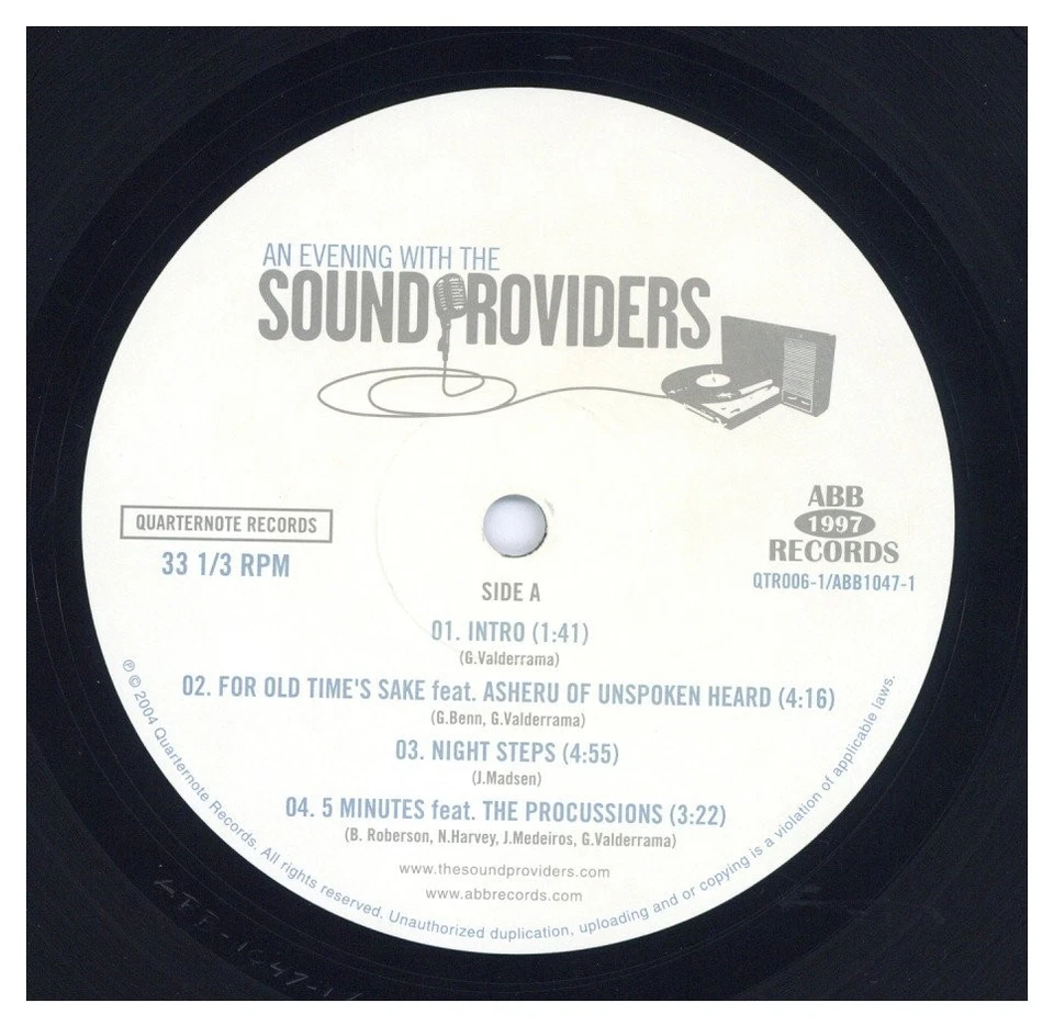 Sound Providers - An Evening With The SoundProviders '04 2xLP US ORG!VG+/EX - Image 4 of 4