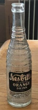 1940s Nesbitt's Orange Drink Soda Bottle Vintage ACL Glass Portland Oregon 1960S
