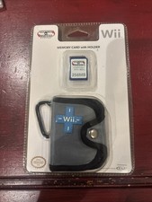 Official Nintendo Wii NEW OEM 2006 256 MB Memory card Wallet W Carabiner Sealed