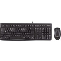 Logitech MK120 Usb Tastatur, Maus-Set SpritzwassergeschüTzt Us-Englisch, Qwer...