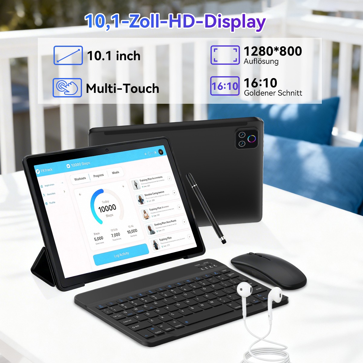 Tablet 10,1 pollici Android con 128 GB di memoria foto 6
