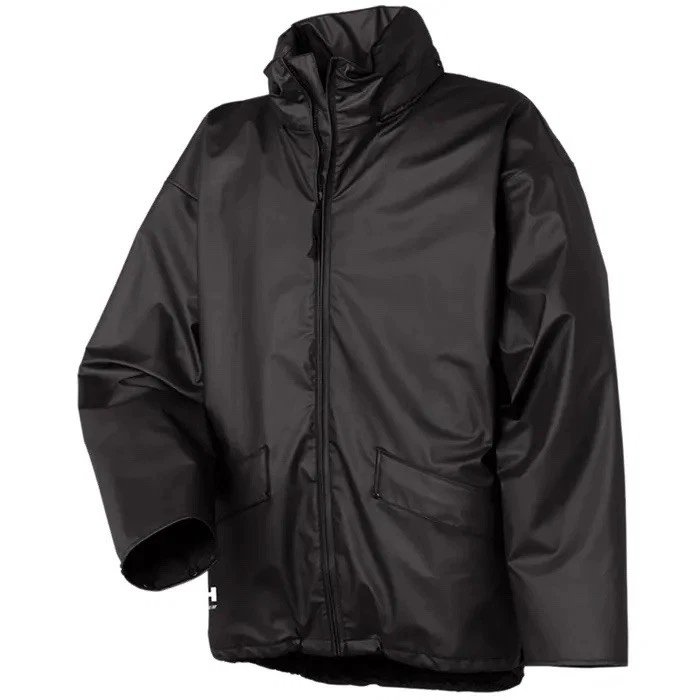 Helly Hansen VOSS Rain Jacket Black Workwear Waterproof 70180-990
