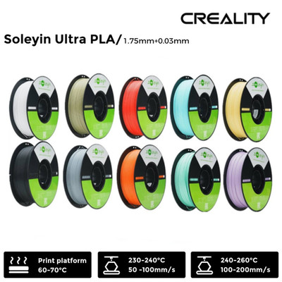 Creality Soleyin PLA Filament Ultra 1,75 mm for High Speed Printing 30 300mm/s